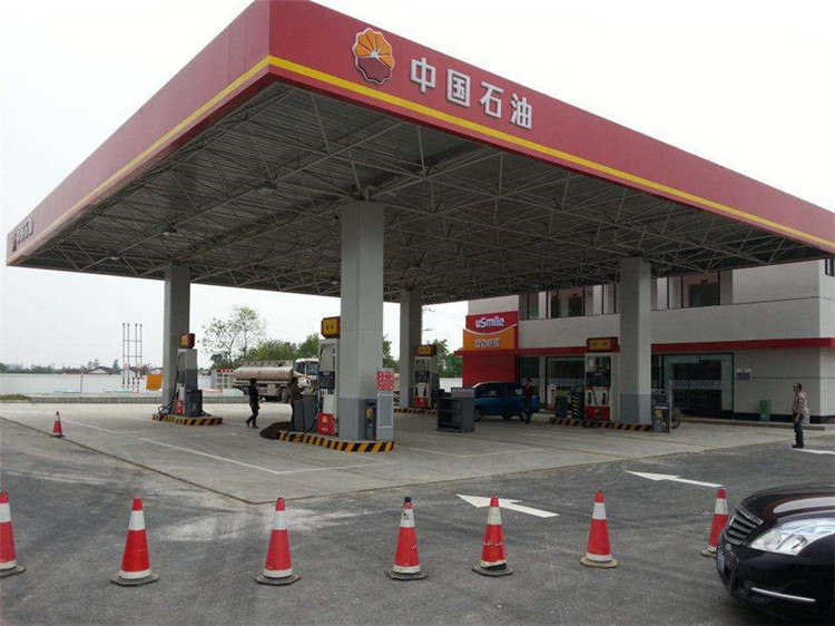 枣阳加油站钢结构网架案例20