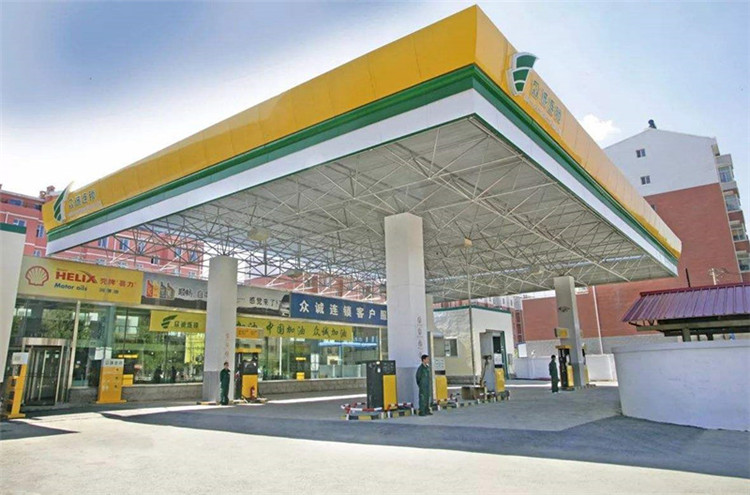 枣阳加气站钢结构网架案例7